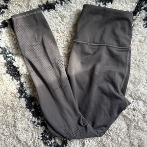 Athleta Brown/Gray Laser Cut Leggings
